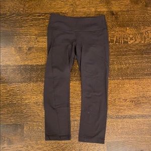 LuluLemon Black Wunder Under Crop Legging